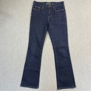 Lauren Ralph Lauren Classic Bootcut Jeans Women’s 4 Dark Wash Blue Mid Rise